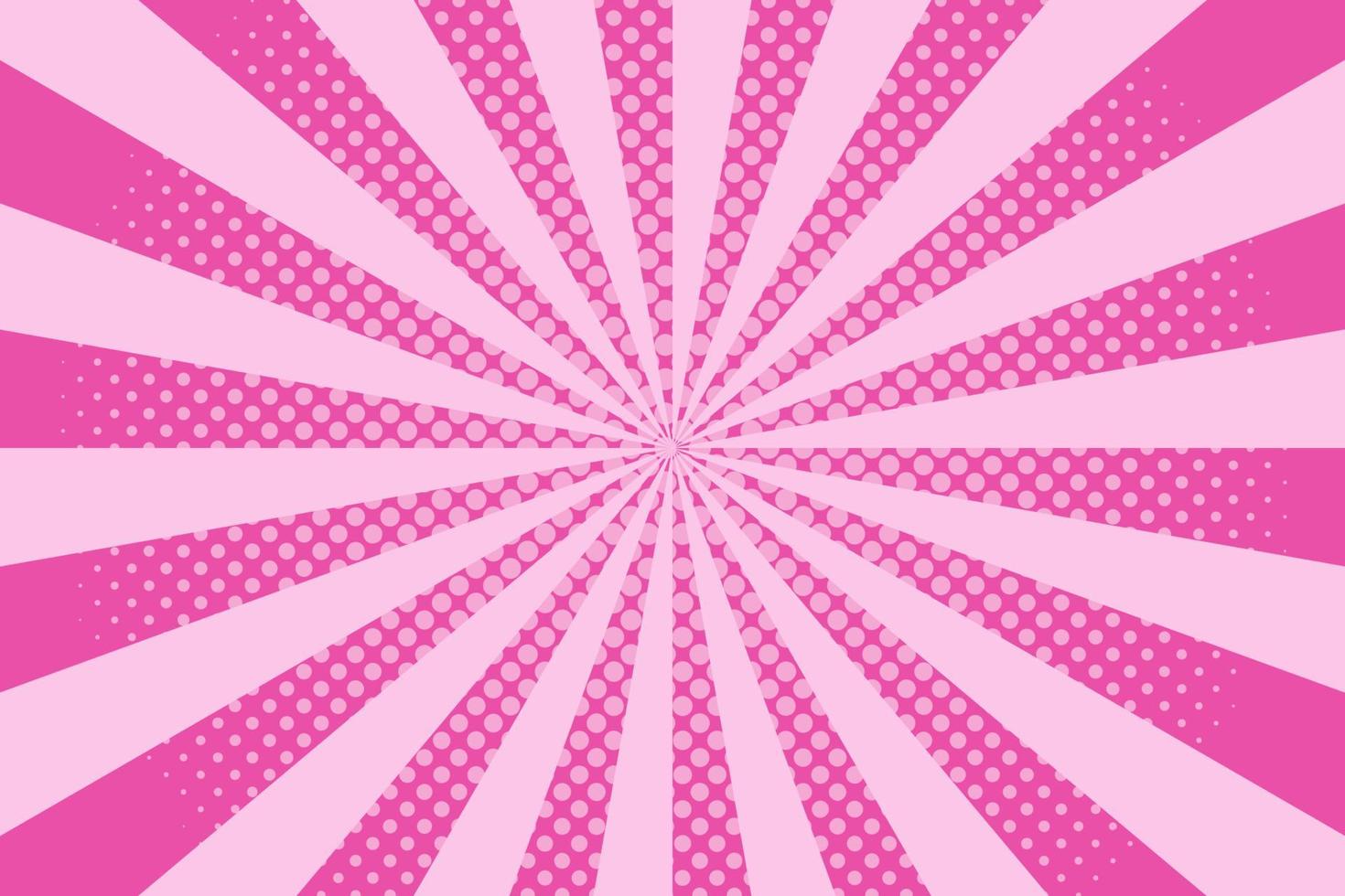 Flat comic style background with halftone vector