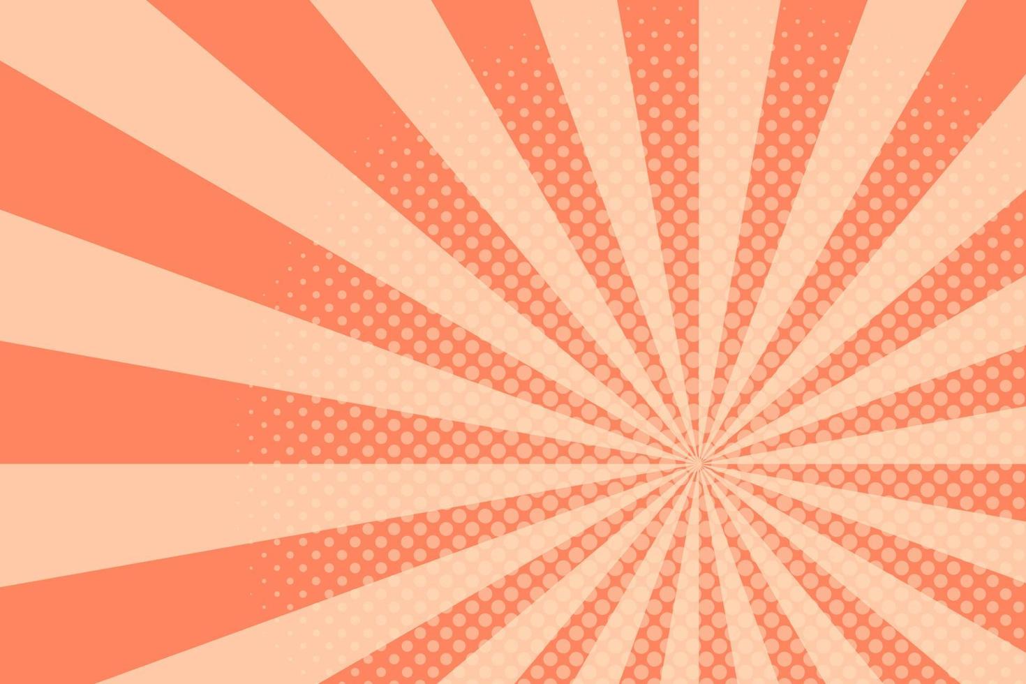 Flat comic style background with halftone vector