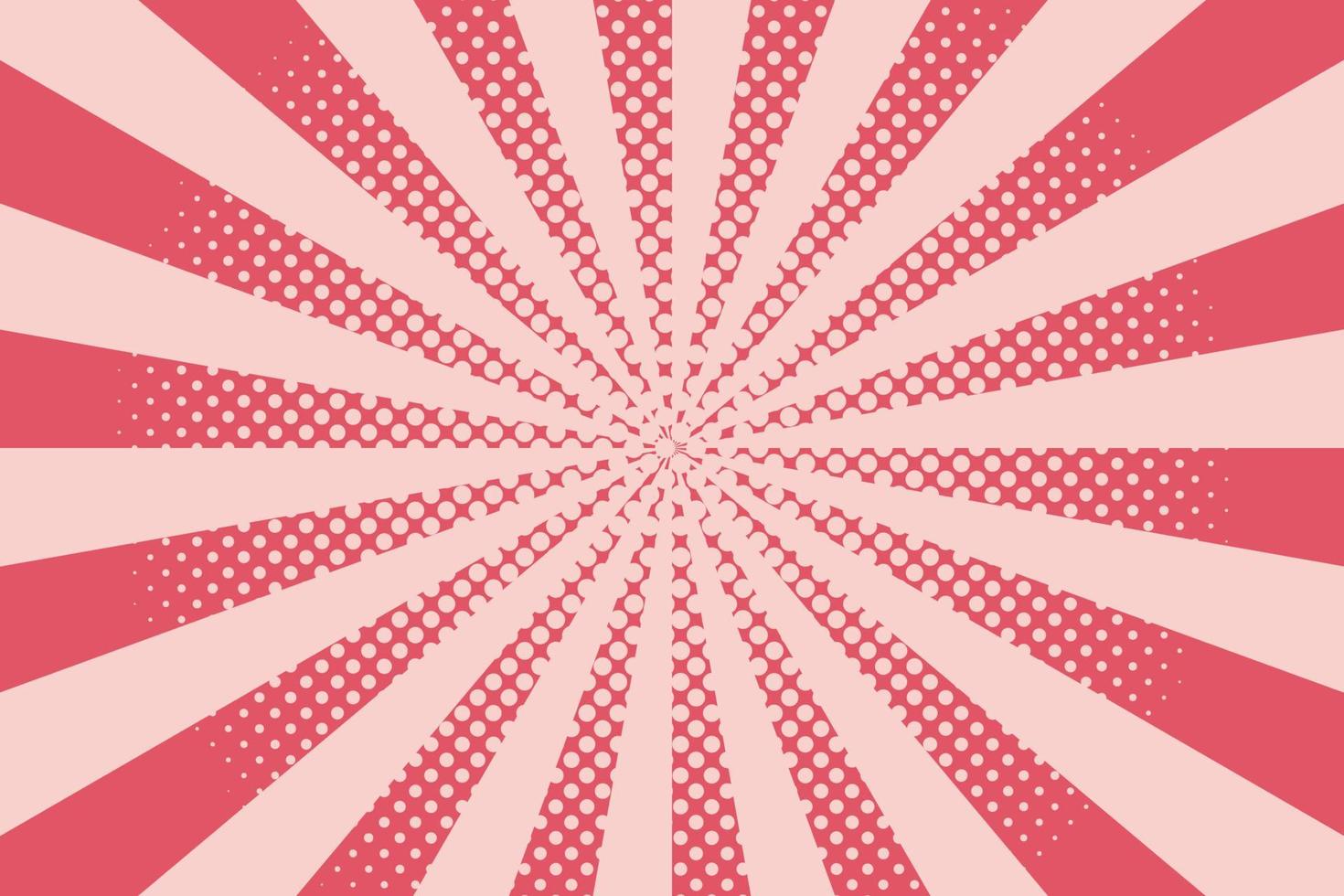 Flat comic style background with halftone vector