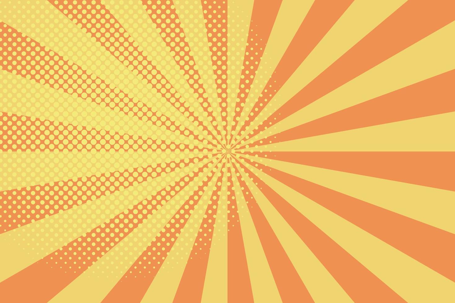 Flat comic style background with halftone vector