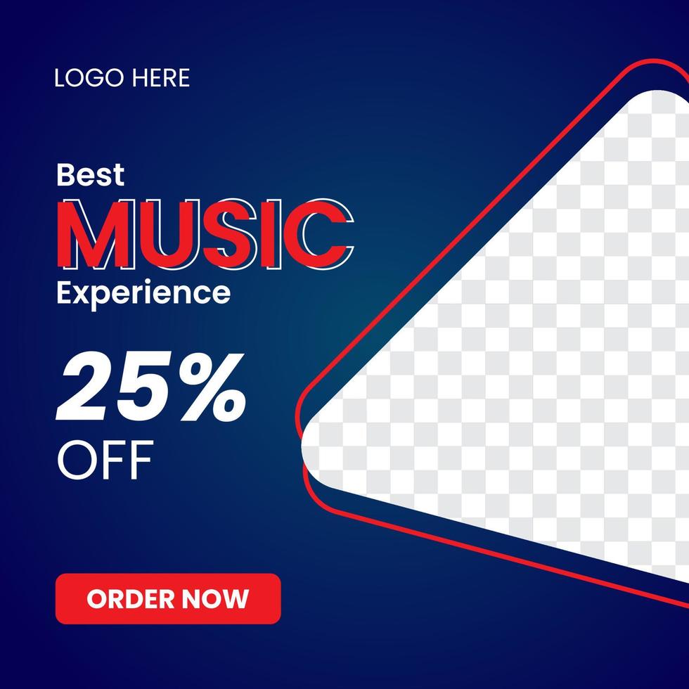 Music Post Design vector