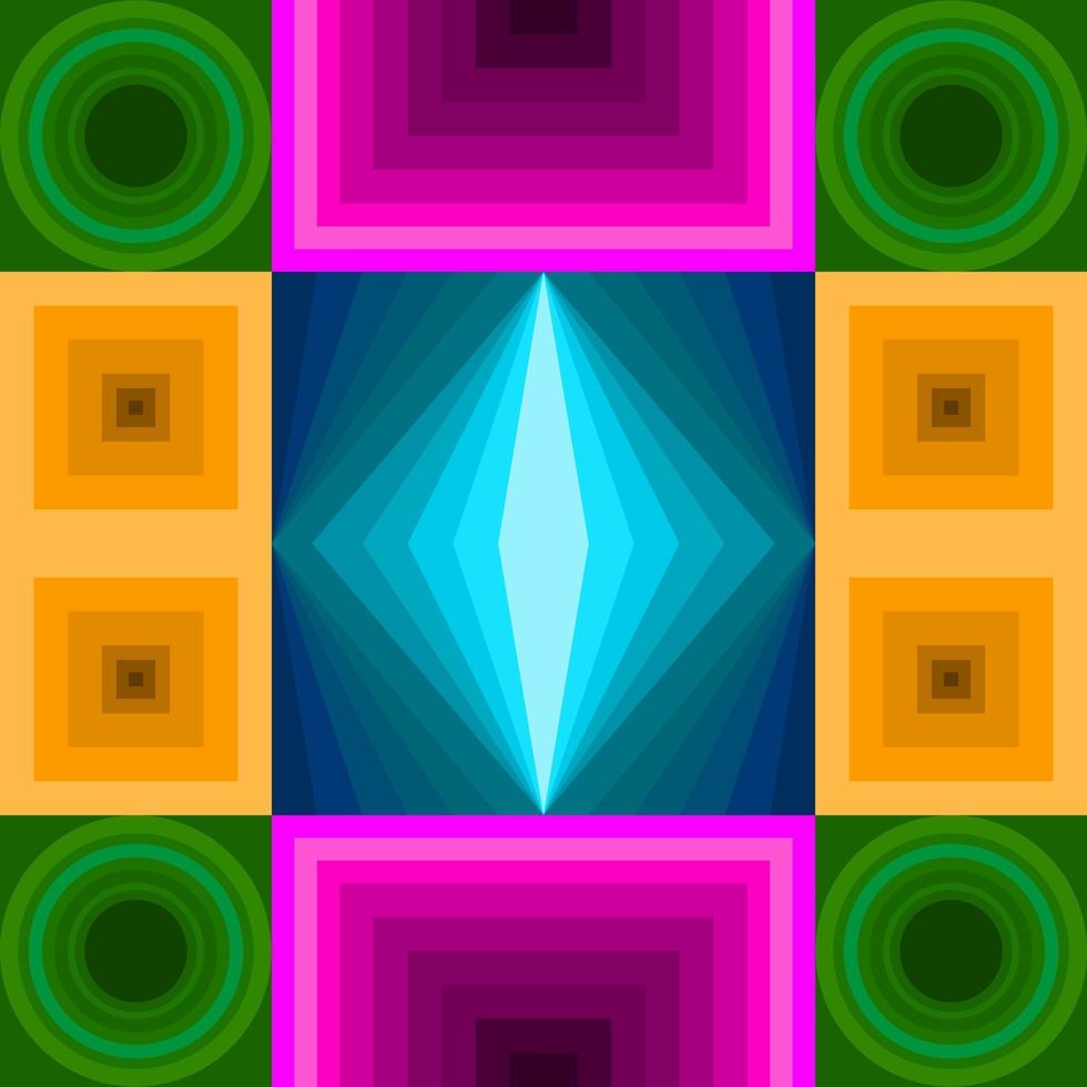 Geometric abstract pattern with simple shapes and colorful palette. Simple geometric pattern composition, best use in wallpaper, poster, textile printing and decoration design vector