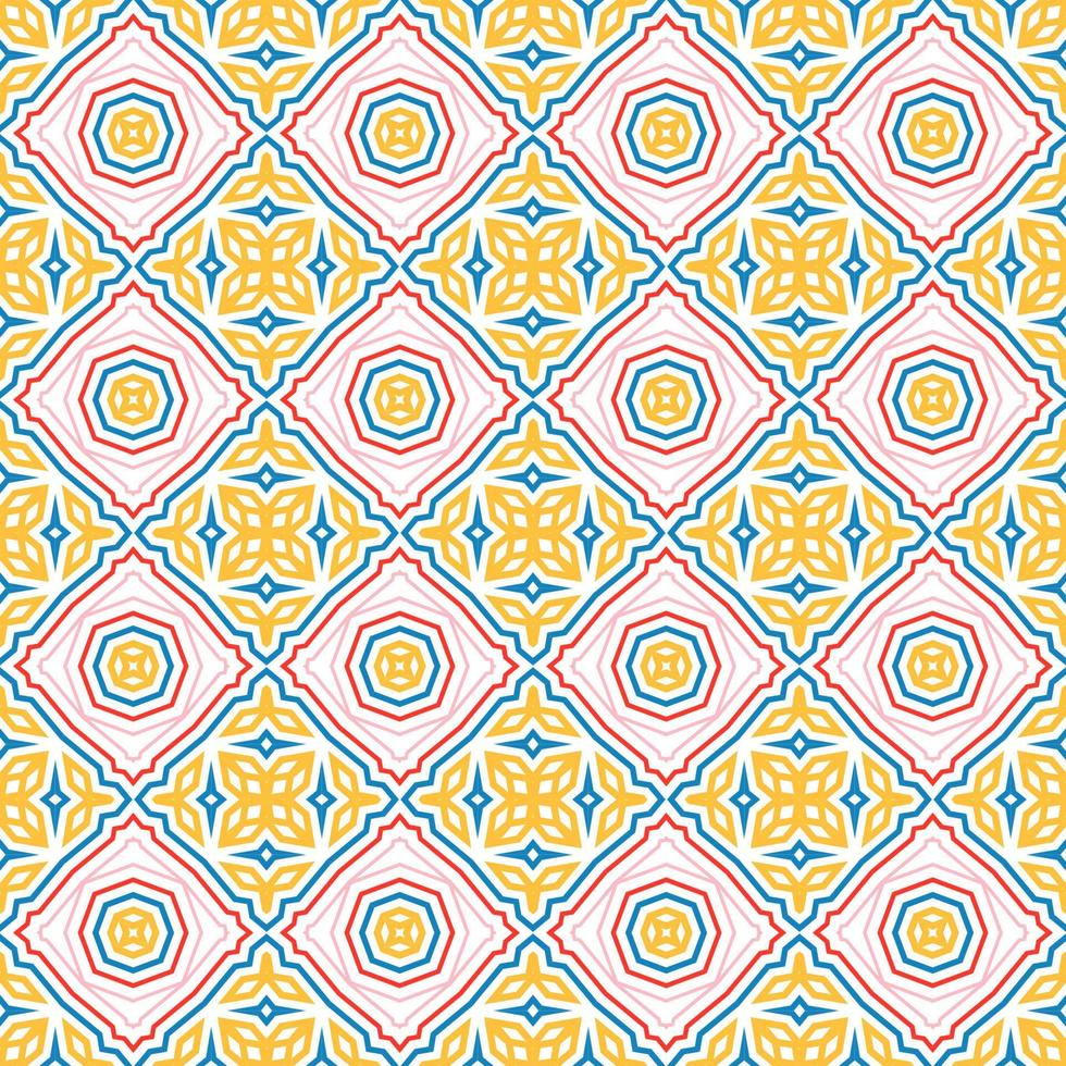 Abstract fantasy thin line hexagon, triangle geometric seamless pattern. Creative mosaic, tile background. vector