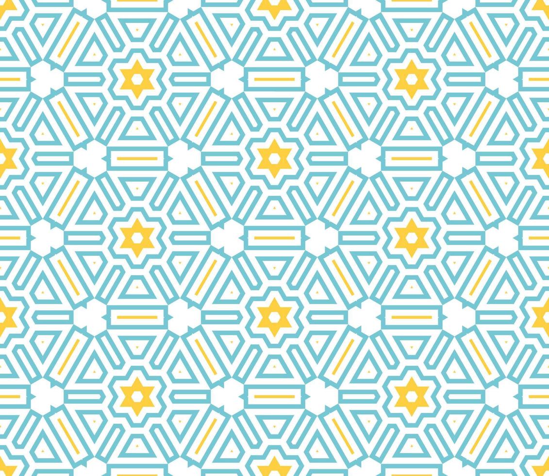 Abstract fantasy thin line hexagon, triangle geometric seamless pattern. Creative mosaic, tile background. vector