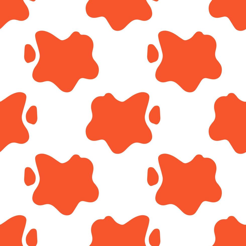 Colorful abstract seamless pattern with uneven round stains, spots, geometrical shapes, splashes background. vector