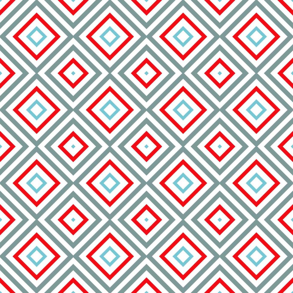 Abstract checkered geometric seamless pattern with dots. Striped square mosaic, tile background, wrapping paper. vector