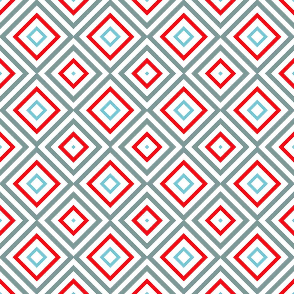 Abstract checkered geometric seamless pattern with dots. Striped square mosaic, tile background, wrapping paper. vector