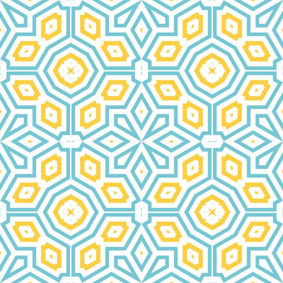 Abstract fantasy thin line hexagon, triangle geometric seamless pattern. Creative mosaic, tile background. vector