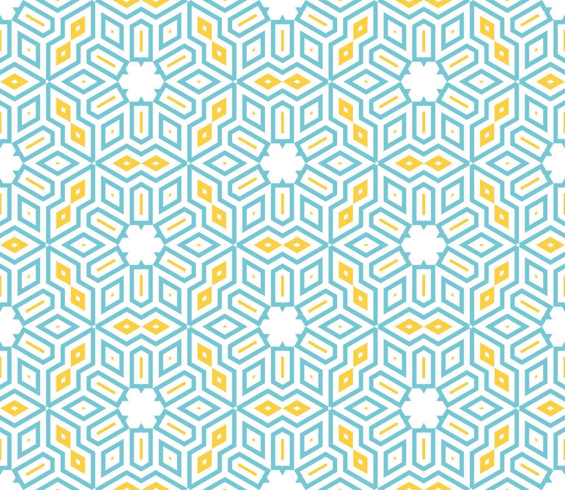 Abstract fantasy thin line hexagon, triangle geometric seamless pattern. Creative mosaic, tile background. vector