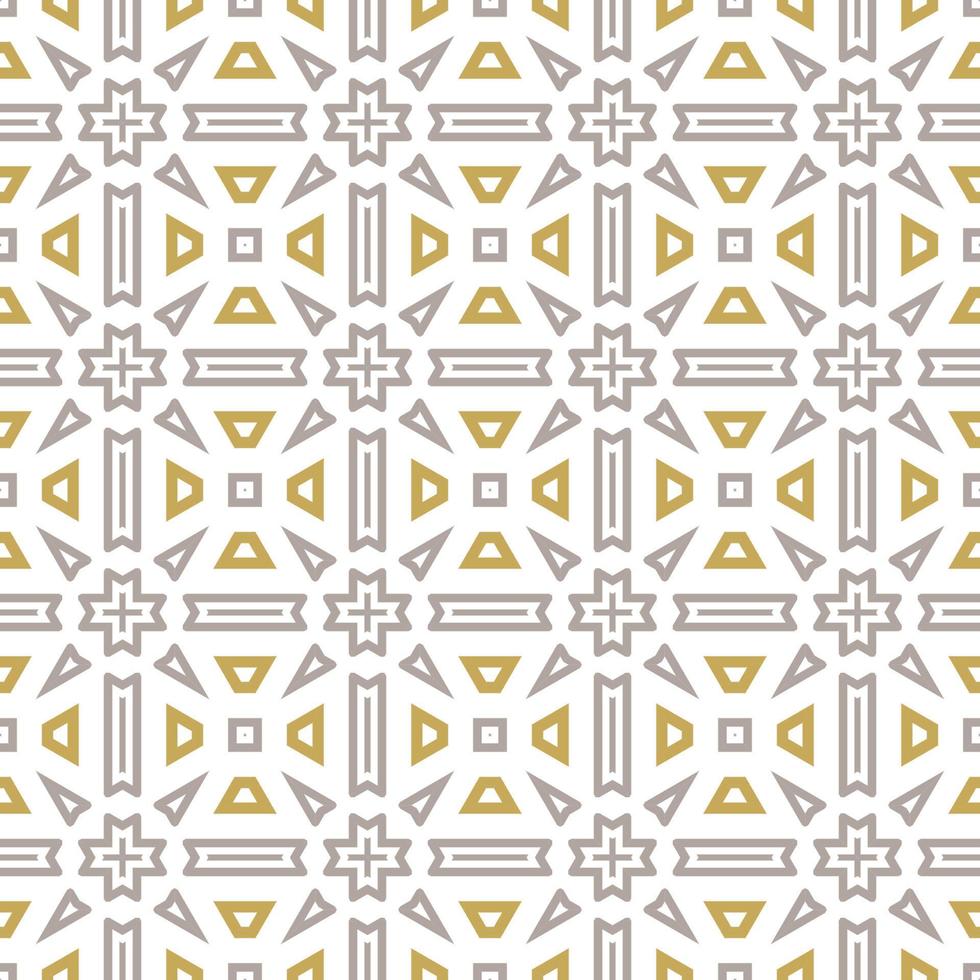 Abstract fantasy thin line hexagon, triangle geometric seamless pattern. Creative mosaic, tile background. vector