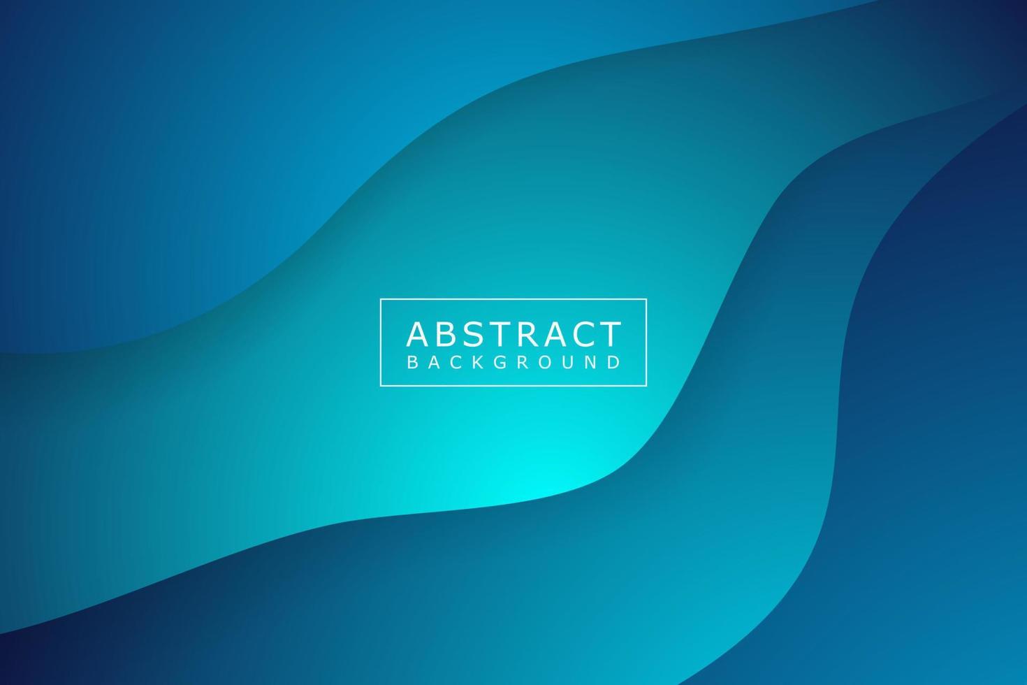 Abstract blue curve overlap background. Modern bright gradient art backdrop or banner for business. Vector illustration