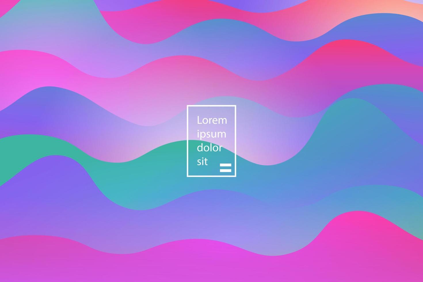 Colorful abstract geometric background design. Modern curve liquid color with fluid shapes composition. Cool background for web landing template, poster or banner. Vector illustration