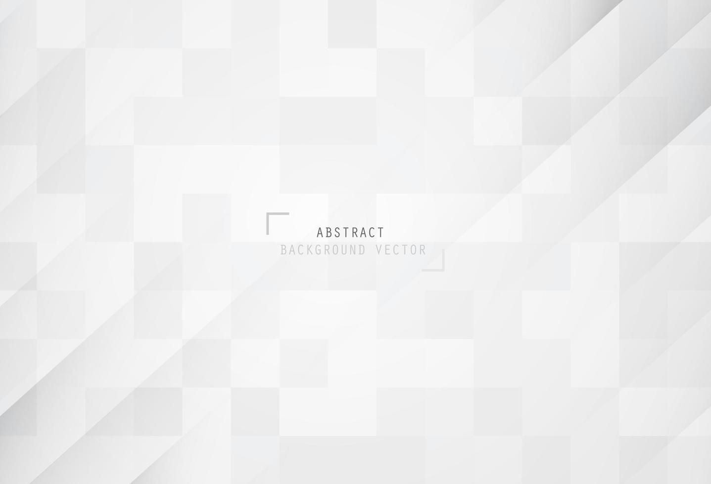 Abstract geometric white and gray gradient background. Modern and minimal white elements background. Vector illustration