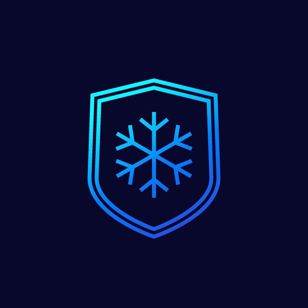 frost-resistance, cold resistant line icon vector