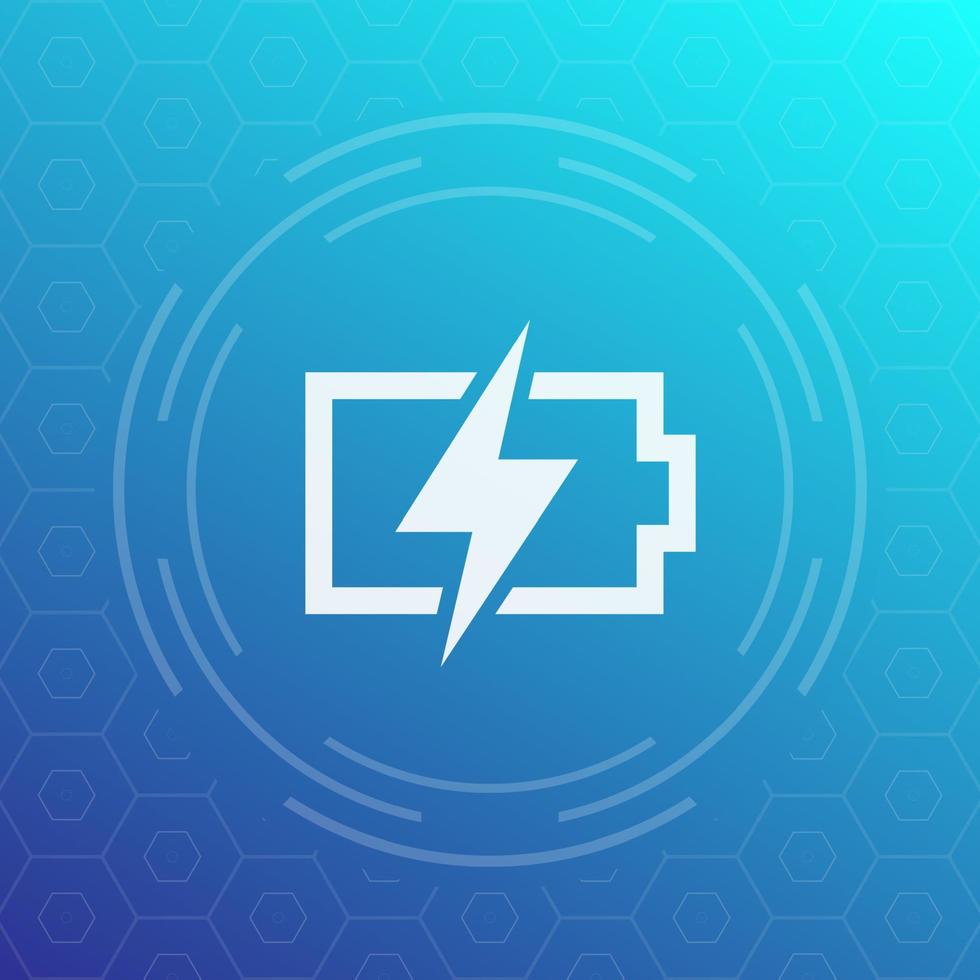 charging battery vector icon