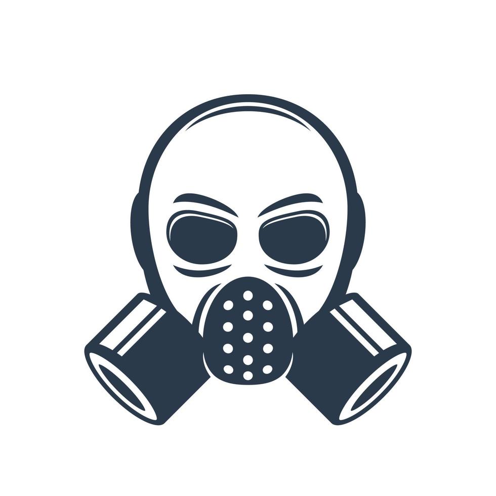elemento de logotipo de vector de máscara de gas