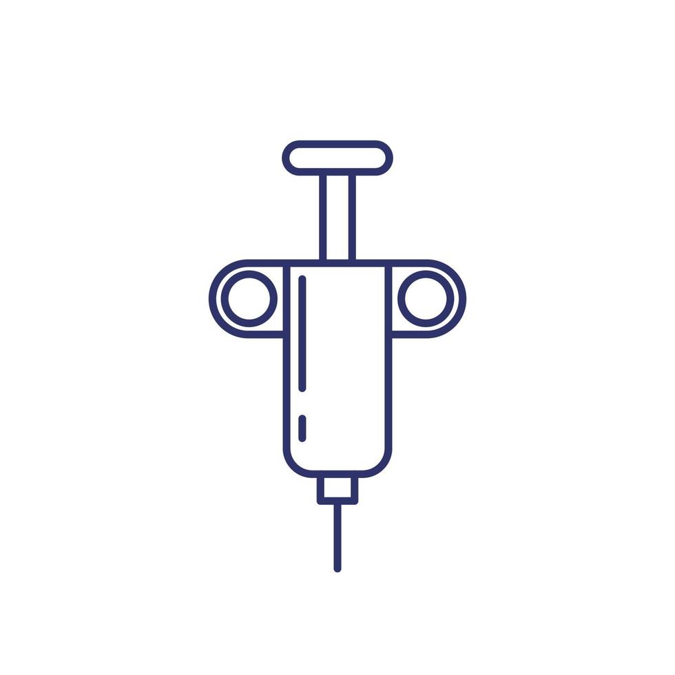 biopsy line icon on white vector