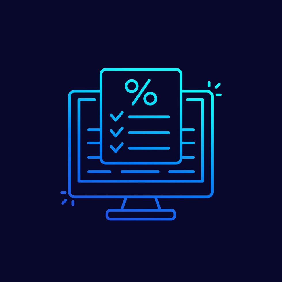 online loan line icon for web 6406260 Vector Art at Vecteezy