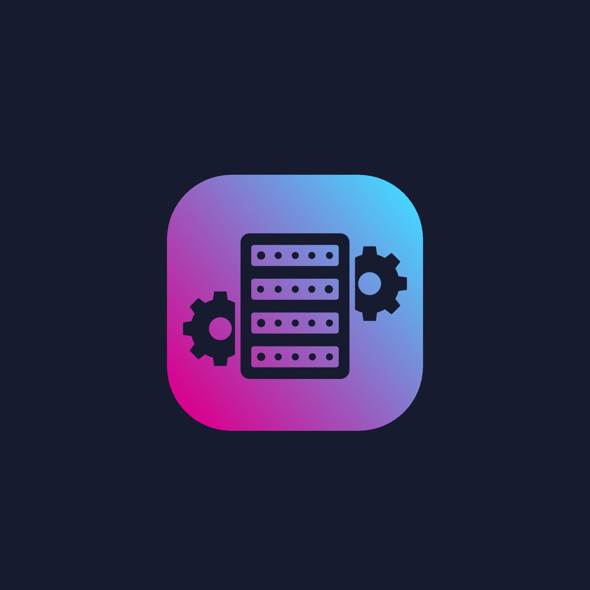 server configuration vector icon 6406276 Vector Art at Vecteezy