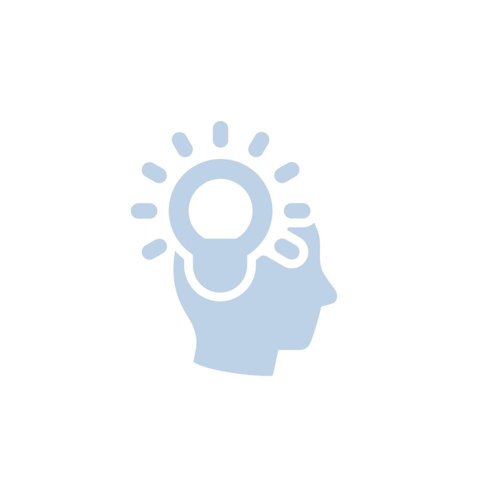 idea, insight and creative thinking icon vector