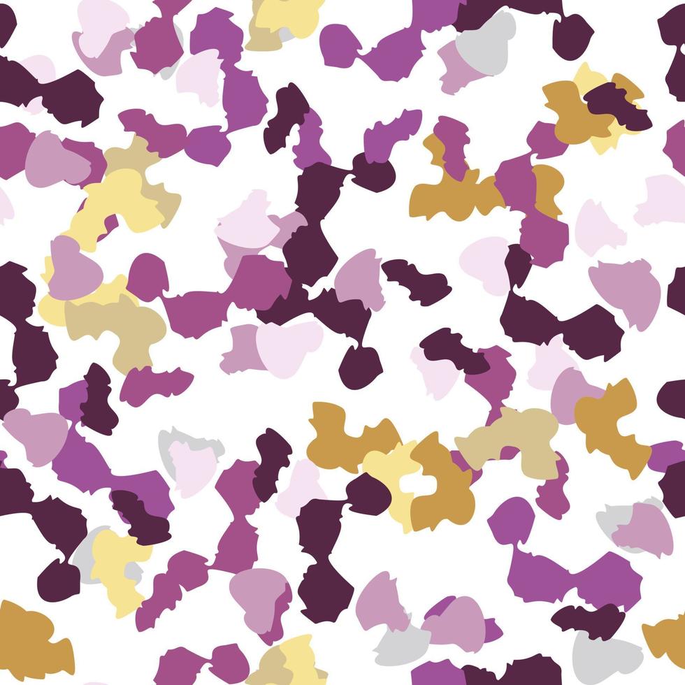 Abstract cheetah seamless pattern. Camo leopard background. Animal fur shapes wallpaper vector