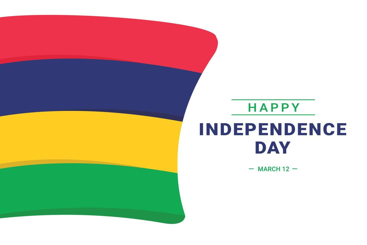 Mauritius Independence Day vector