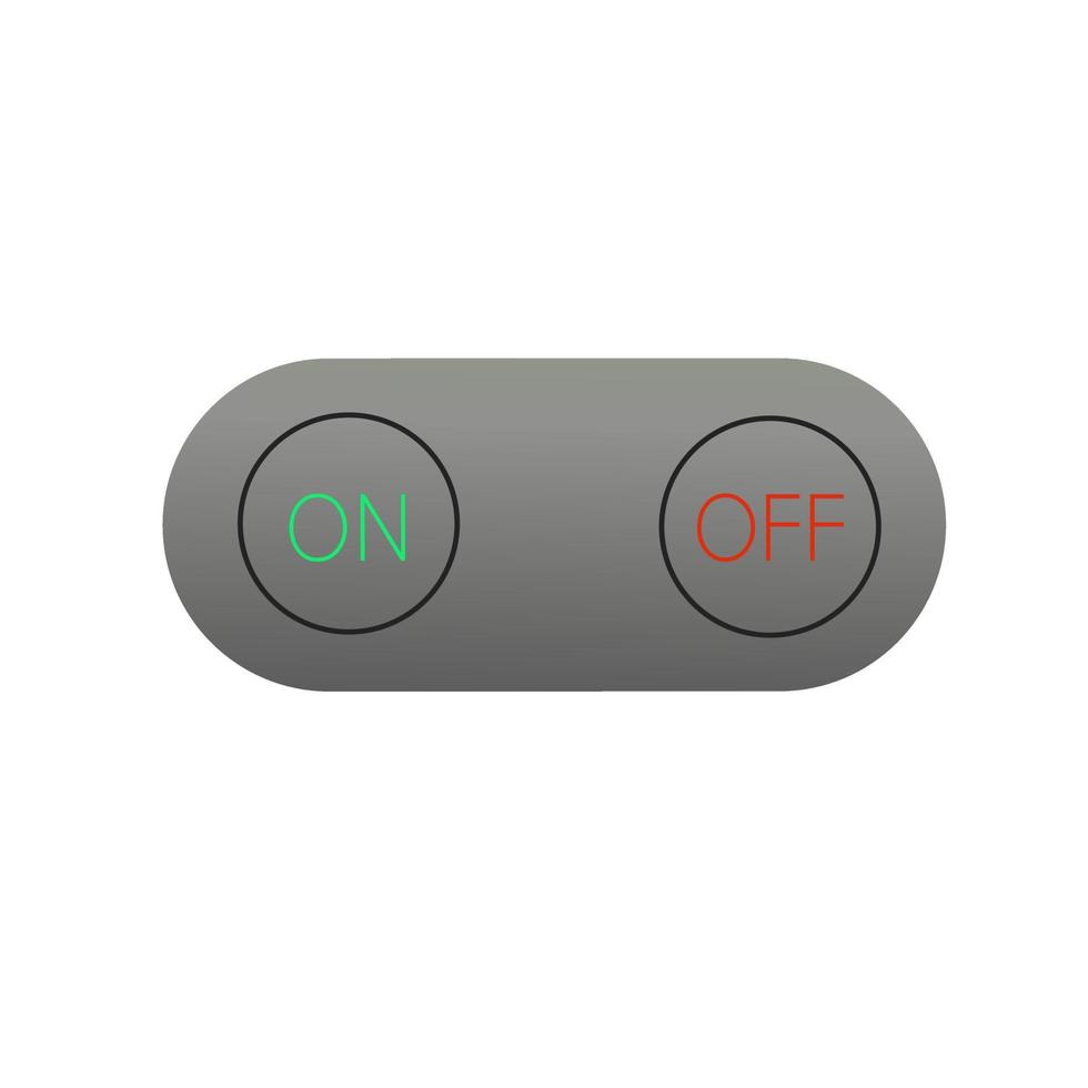 On and off button icon.vector illustration design vector