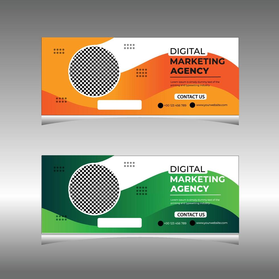 roll up banner template vector