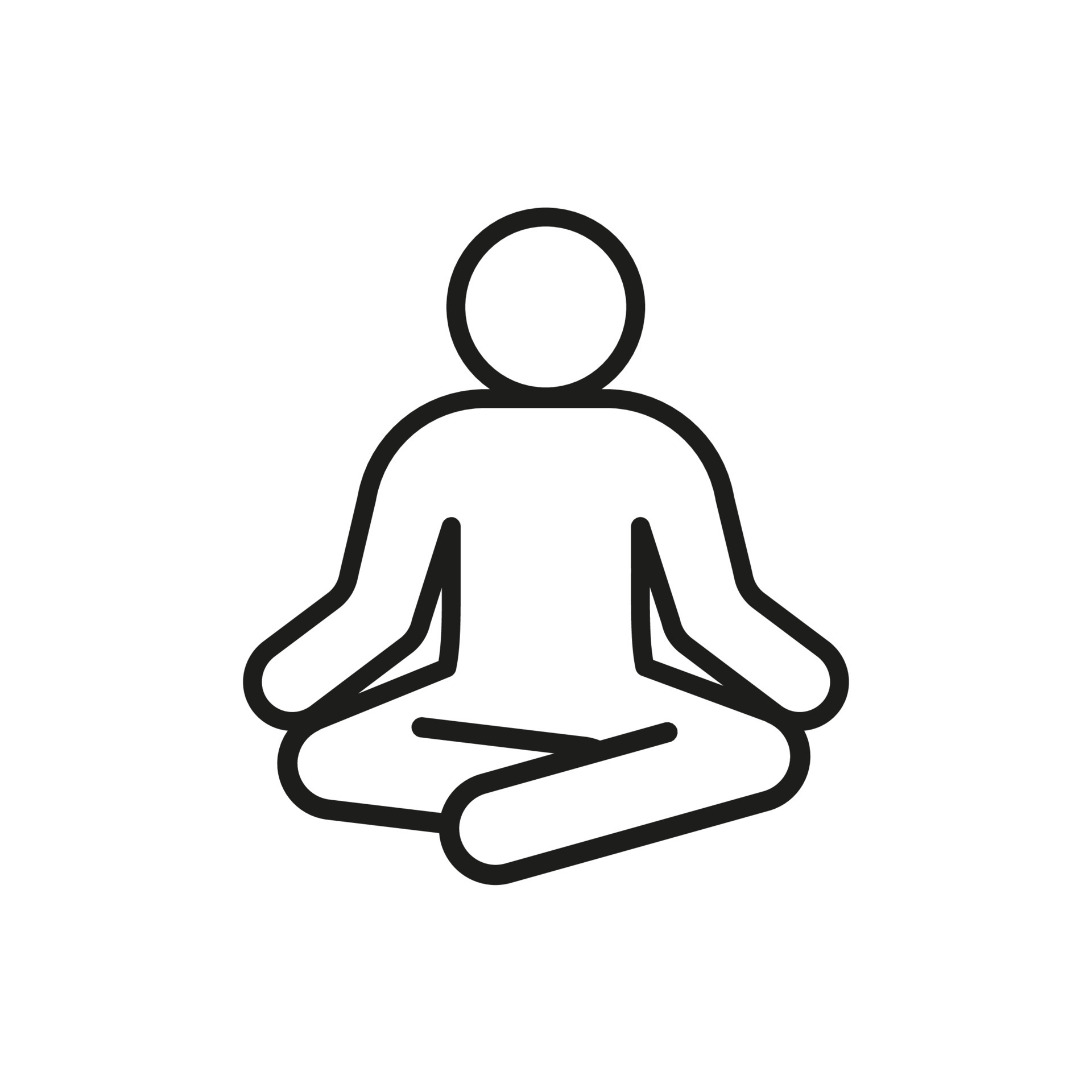 yoga clip art black and white