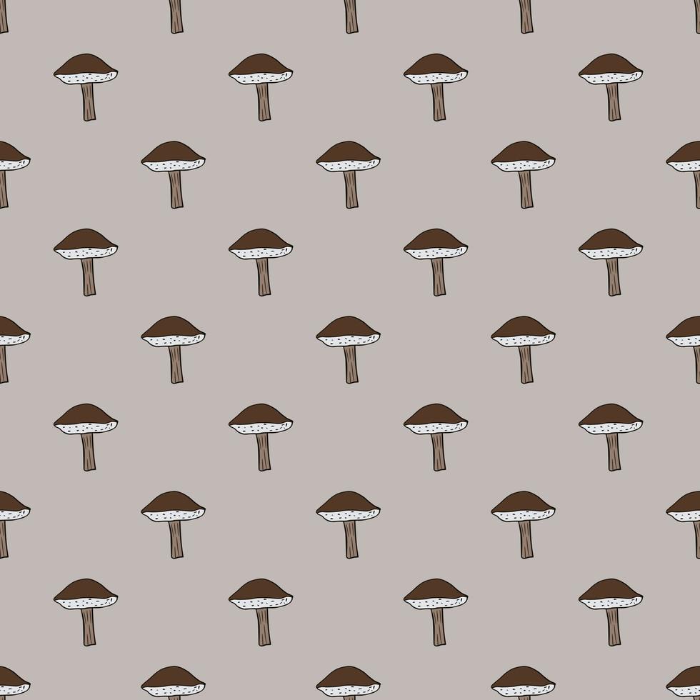 Mushrooms seamless pattern. Fungi background. 6409801 Vector Art at