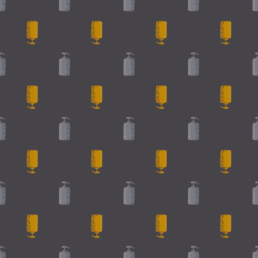 Cosmetic bottle seamless pattern. cosmetics toiletries background. vector