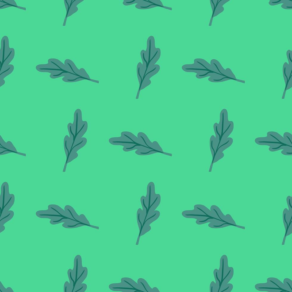 Oak leaf seamless pattern. Plant background. vector