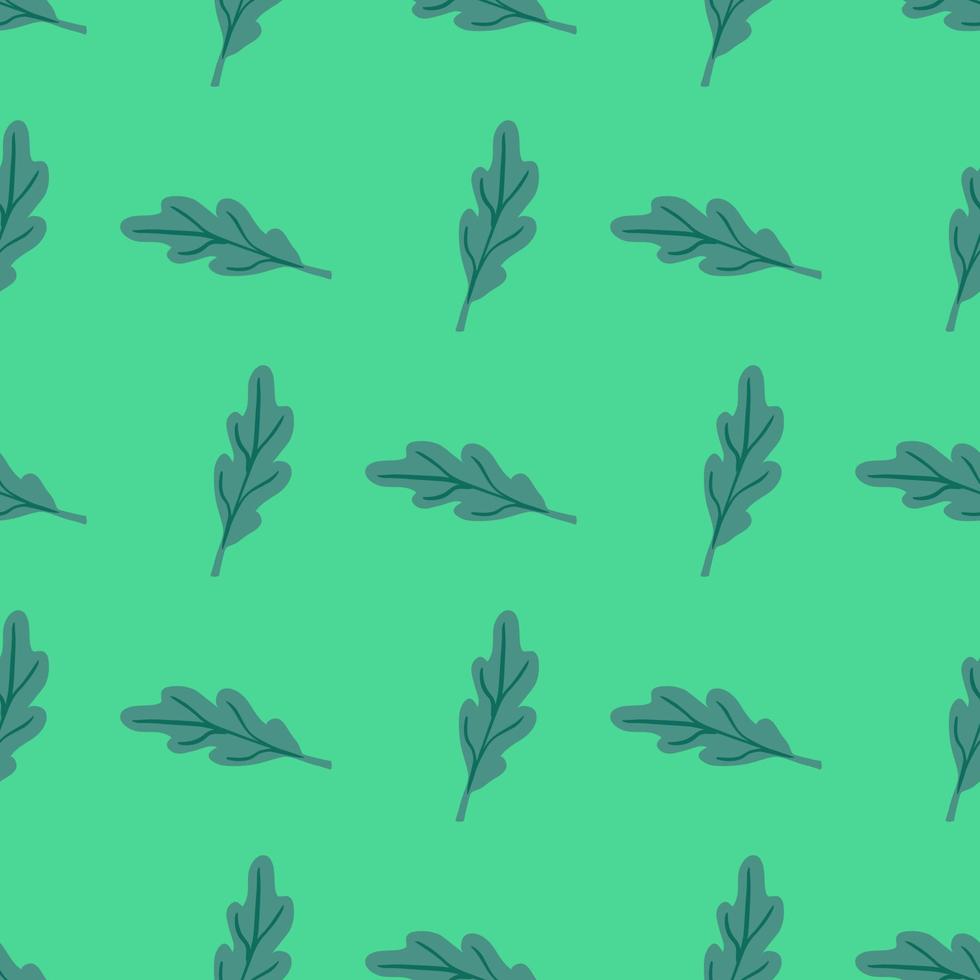 Oak leaf seamless pattern. Plant background. vector