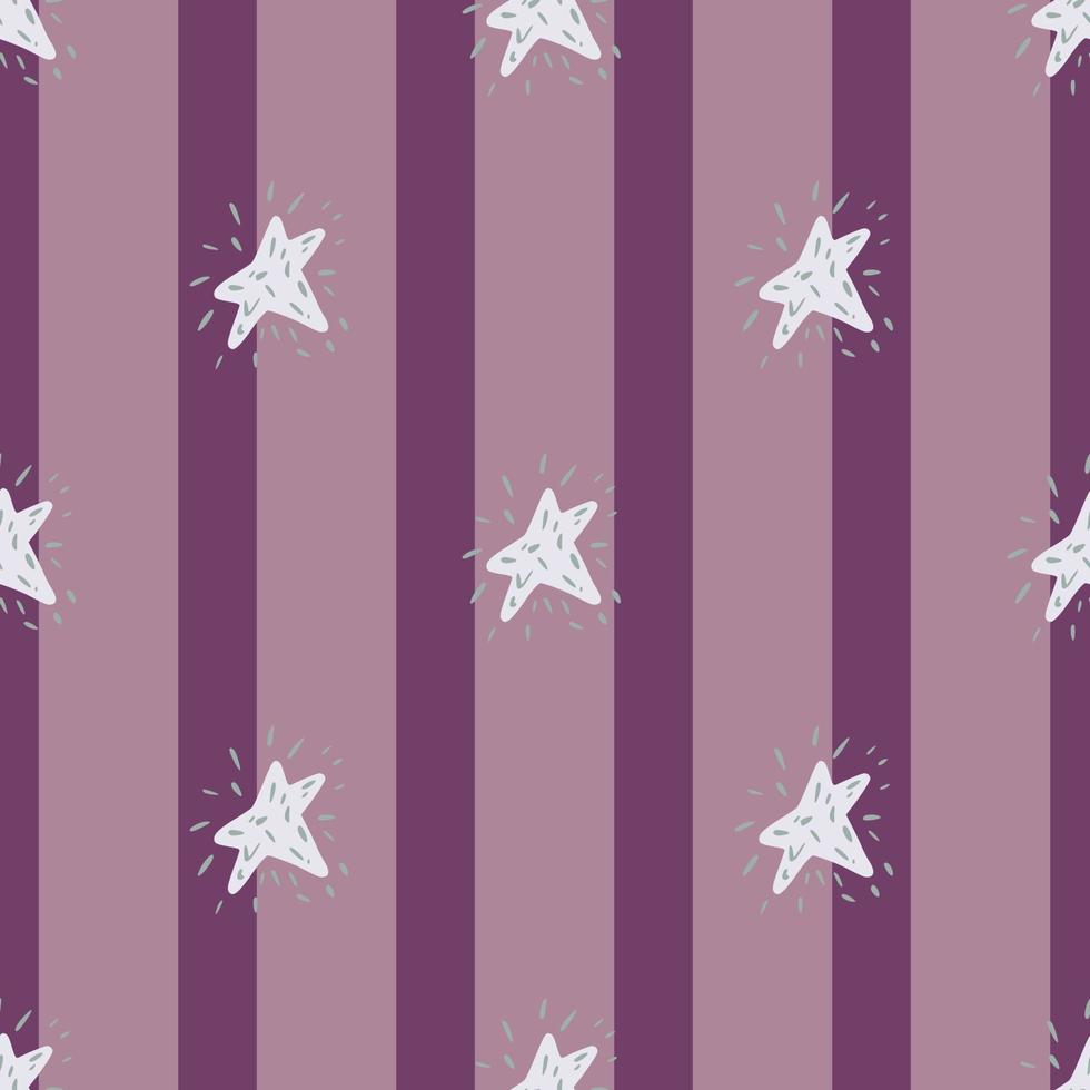 Stars seamless pattern. Hand drawn background space. vector