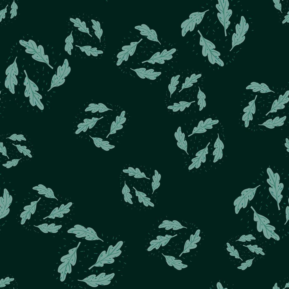 Oak leaf seamless pattern. Plant background. vector