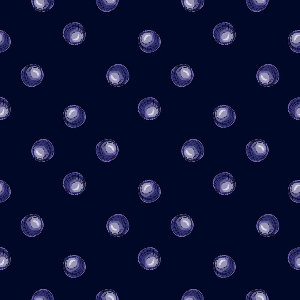 Glass balls seamless pattern. Decorative shapes background. vector
