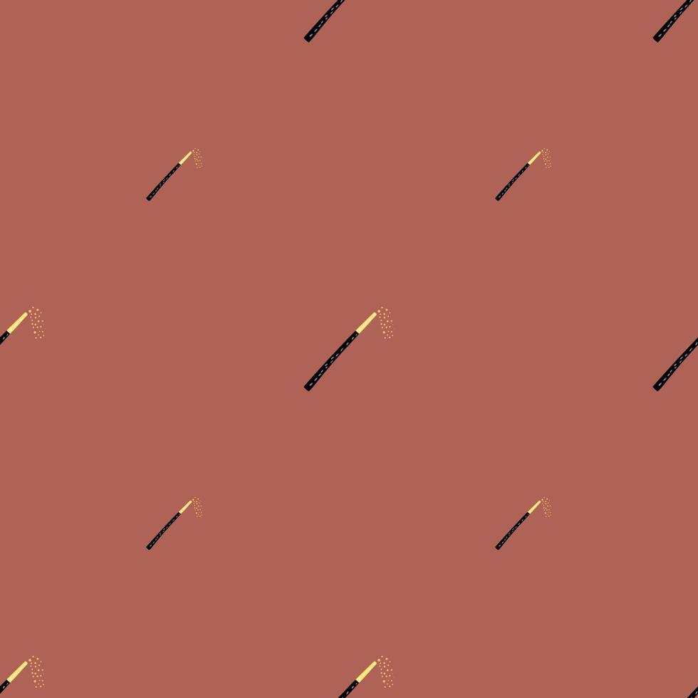 Magic wand seamless pattern. Magic background. vector
