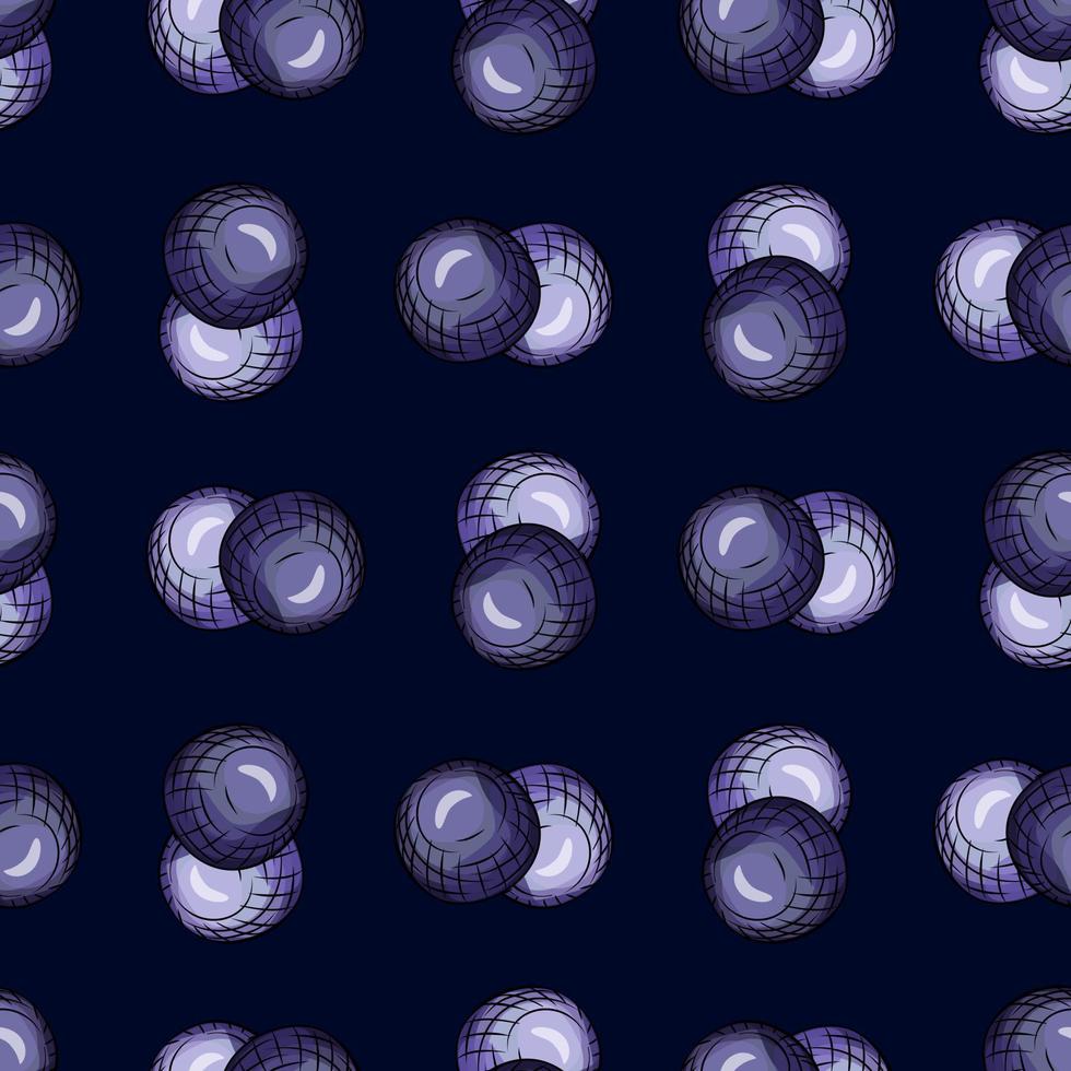 Glass balls seamless pattern. Decorative shapes background. vector