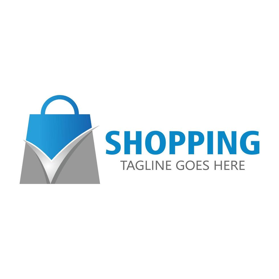 shopping vector logo template