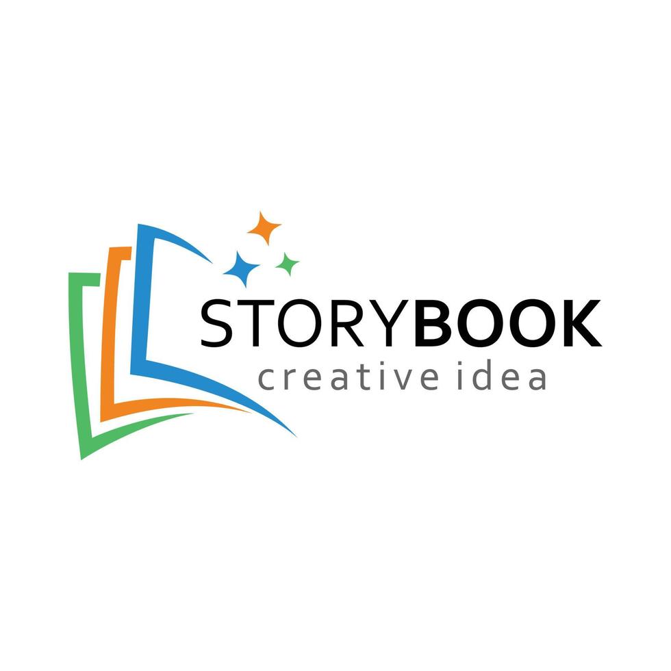 book vector logo template