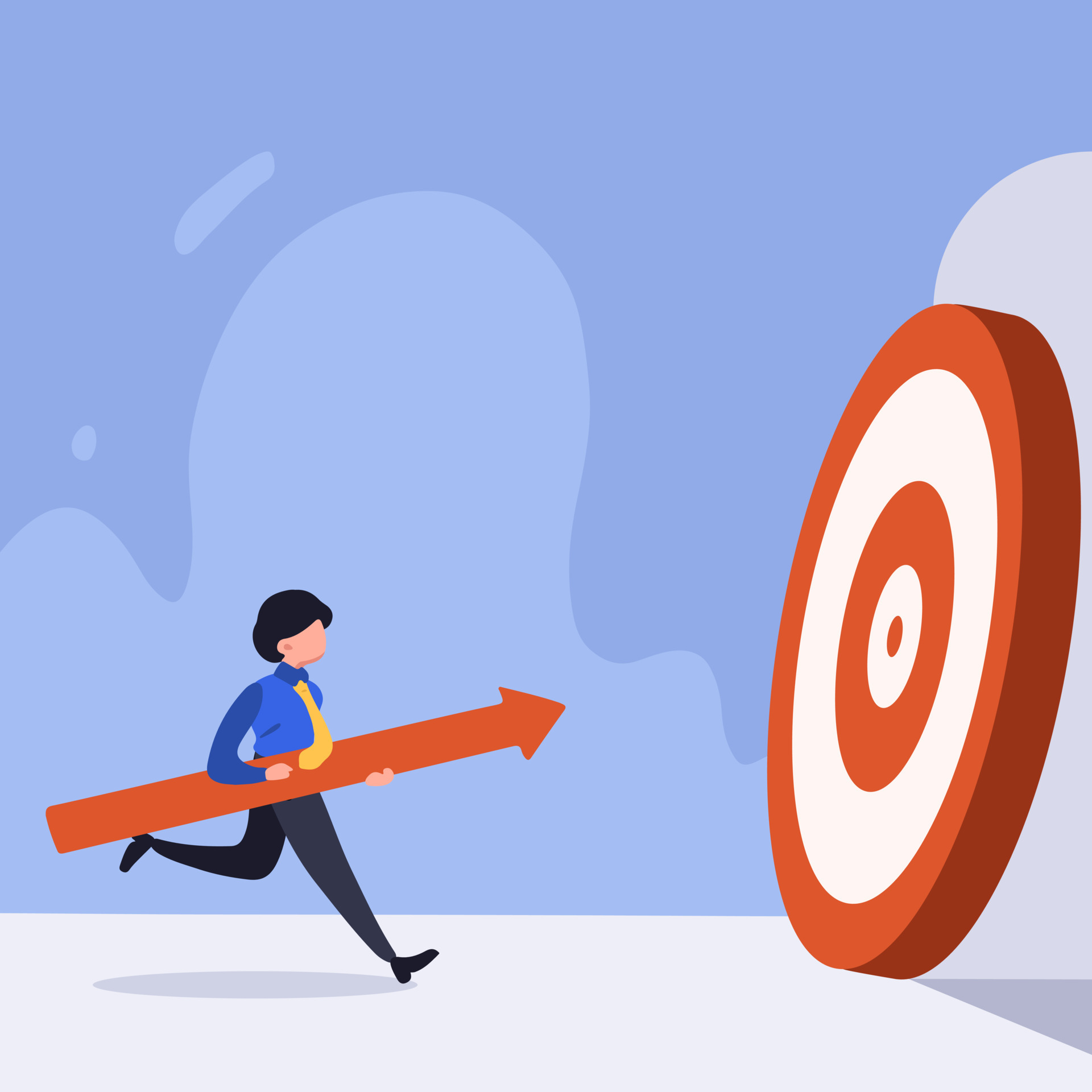 Business concept design businessman run and holding arrow spear to hit target. Goal achievement, successful business, hard working for goal, aim mission challenge. Vector illustration flat cartoon 6410838 Vector Art at Vecteezy Business concept design businessman run and holding arrow spear to hit target. Goal achievement, successful business, hard working for goal, aim mission challenge. Vector illustration flat cartoon 6410838 Vector Art at Vecteezy