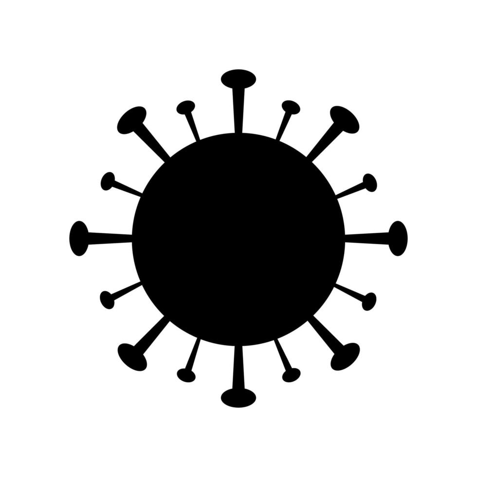 simple Corona bacteria virus icon vector