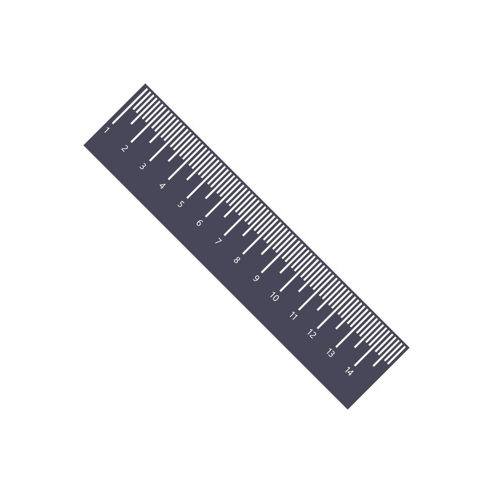 ruler icon vector. simple shape, flat style vector
