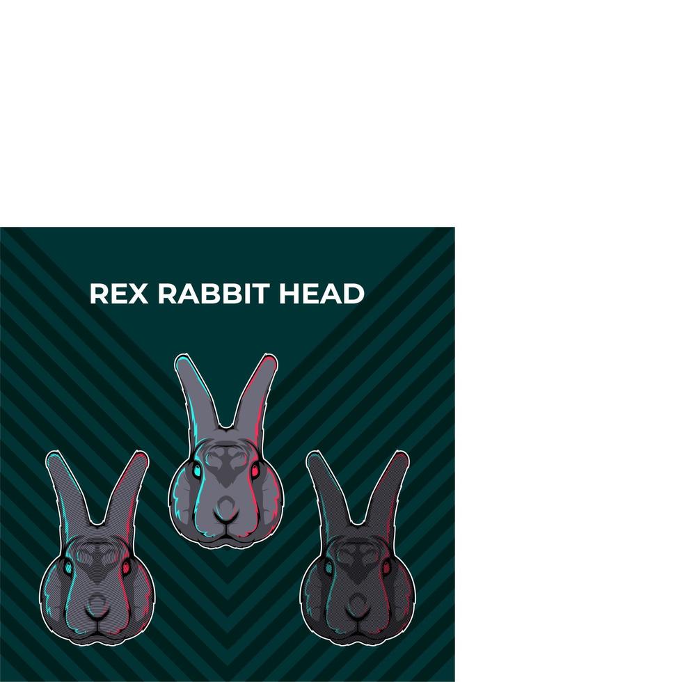 Rex rabbit vector collection.eps