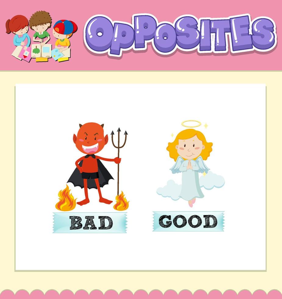 Opposite Words For Bad And Good 6412231 Vector Art At Vecteezy opposite-words-for-bad-and-good-6412231-vector-art-at-vecteezy