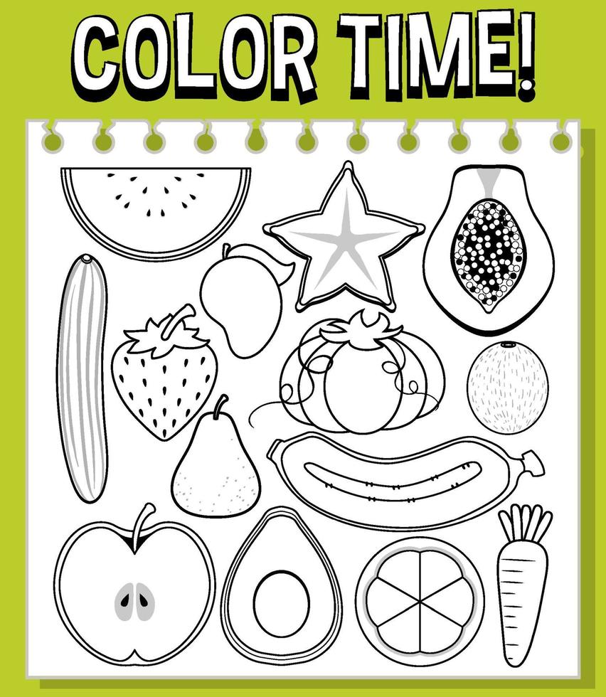 Colouring worksheet for student vector