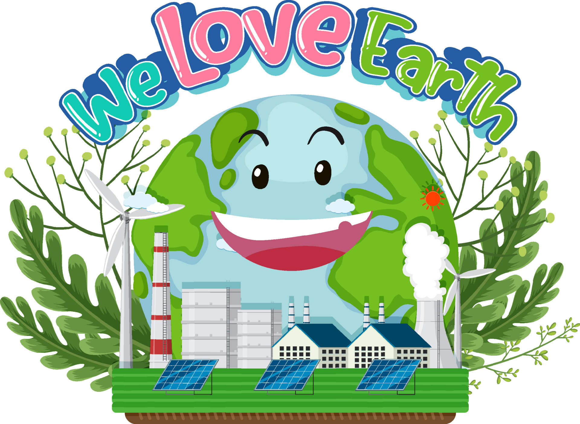 We Love Earth Logo Design With Smiley Earth 6412384 Vector Art At Vecteezy We Love Earth Logo Design With Smiley Earth 6412384 Vector Art At Vecteezy