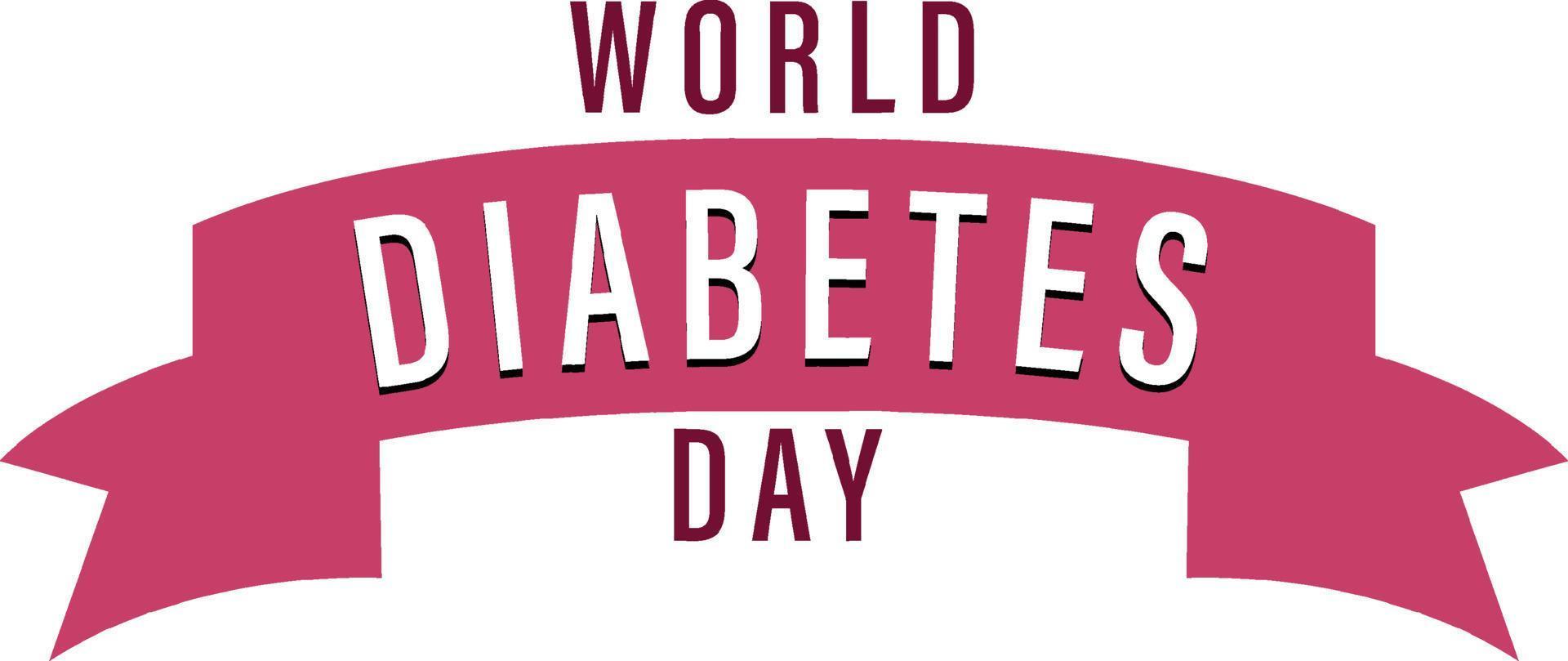 diseño del logotipo del día mundial de la diabetes vector