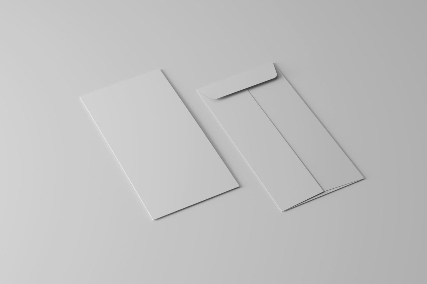 dl envelope mockup photo