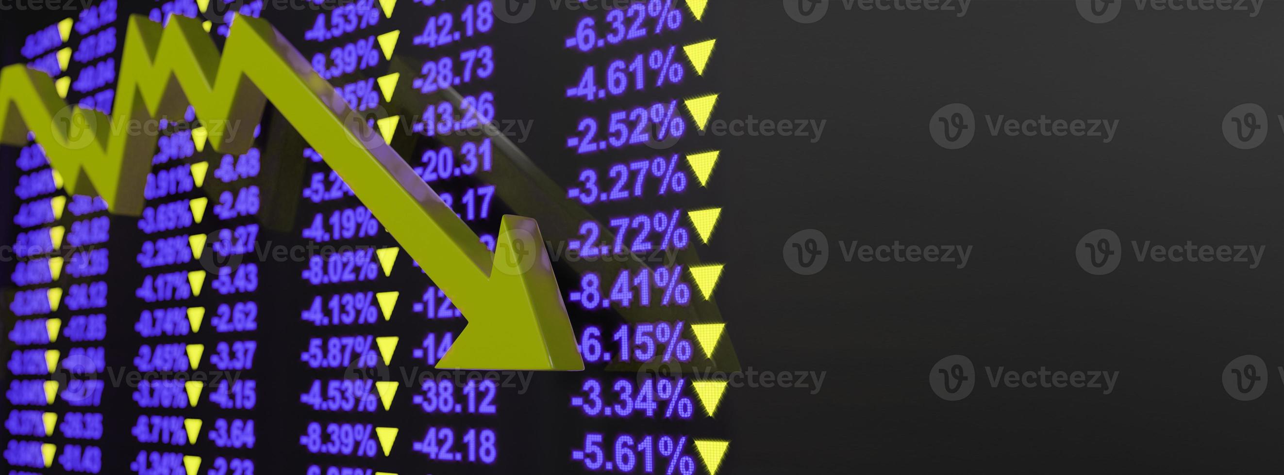 Econimical crisis concept. Spread in the world, economy is down. 3d illustration photo